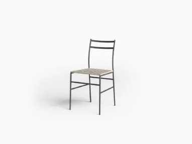 Ultralight metal chair by Desalto