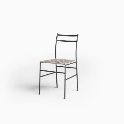 Ultralight metal chair by Desalto