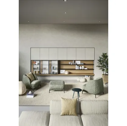 Wall-mounted Shelving and Surfaces by Novamobili