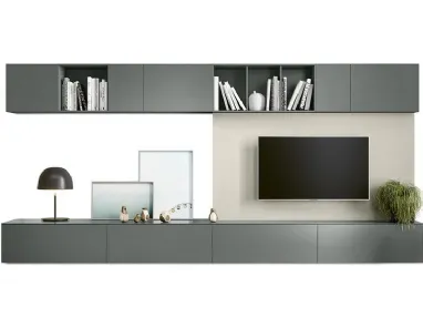 Wall mounted TV paneling 02 by Novamobili