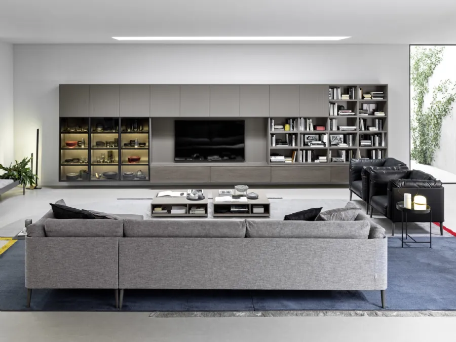 TV Panel Wall Unit 02 by Novamobili