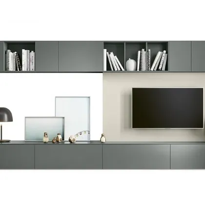 Wall mounted TV paneling 02 by Novamobili