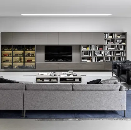 TV Panel Wall Unit 02 by Novamobili