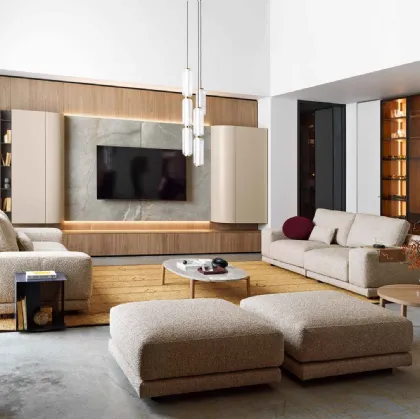 Wall Unit TV Panels 03 by Novamobili