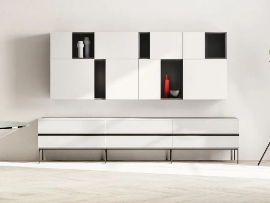 SpaceMakers day Grip wall unit by Zalf.