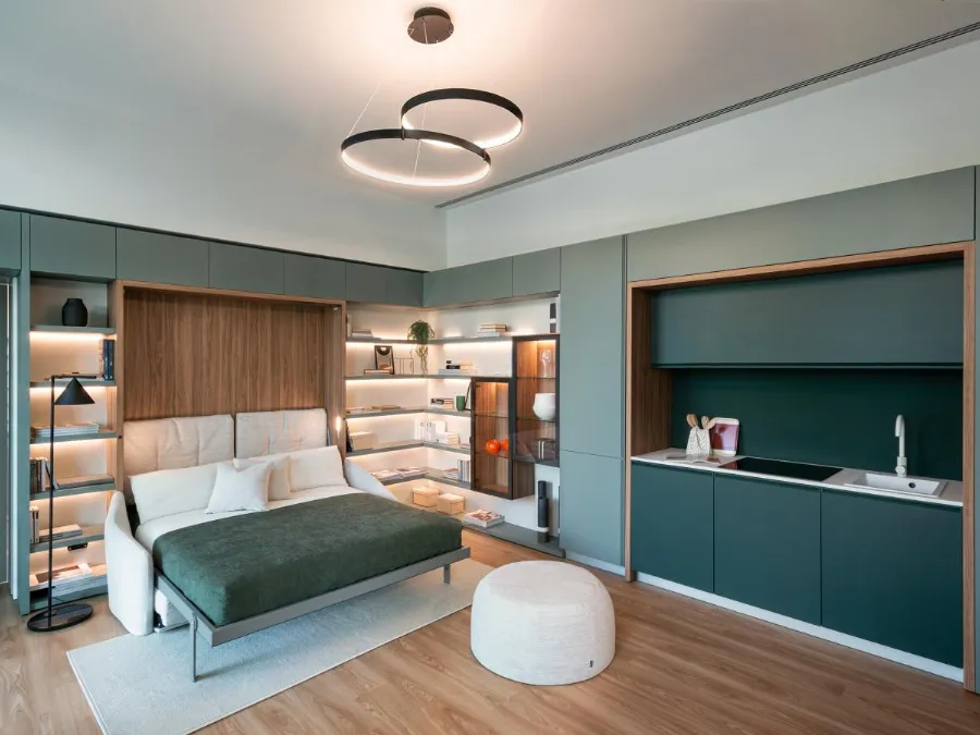 Diana 01 wall bed by Clei
