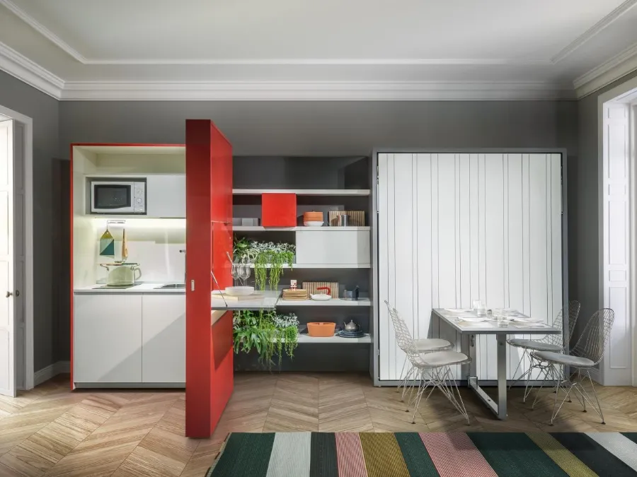 Penelope 2 Dining Murphy Bed by Clei