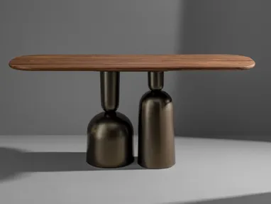 Mobile ingresso Cop Console in wood by Bonaldo