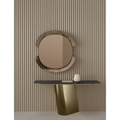 Mobile entrance Kimono Console with top in SuperMarble by Bontempi.