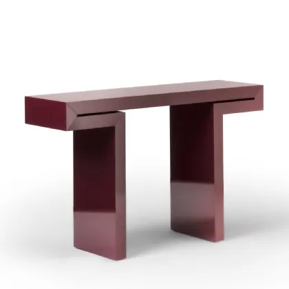 Miyabi Brillo entrance cabinet in glossy lacquered wood by Porada