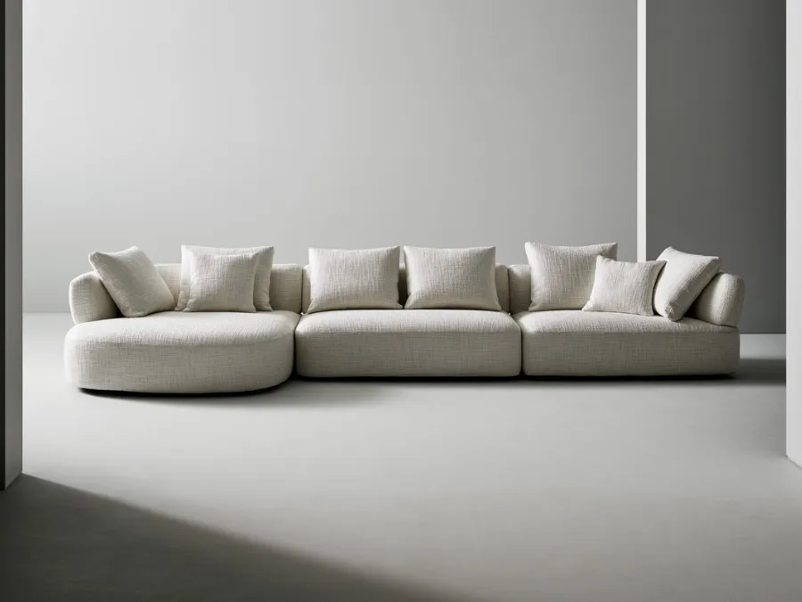Aldebaran sofa with chaise lounge by Bonaldo