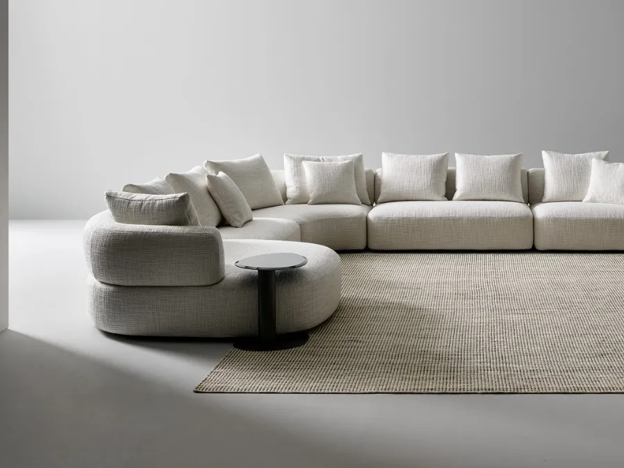 Aldebaran sofa with chaise longue by Bonaldo