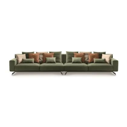 Linear fabric sofa Dalton by Ditre Italia