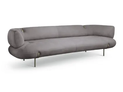 Johnson linear upholstered sofa by Cantori