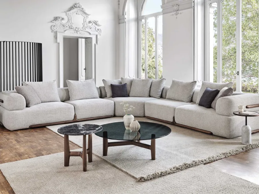 Klem corner sofa by Porada