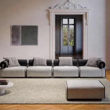 Levante linear modular sofa by Pianca