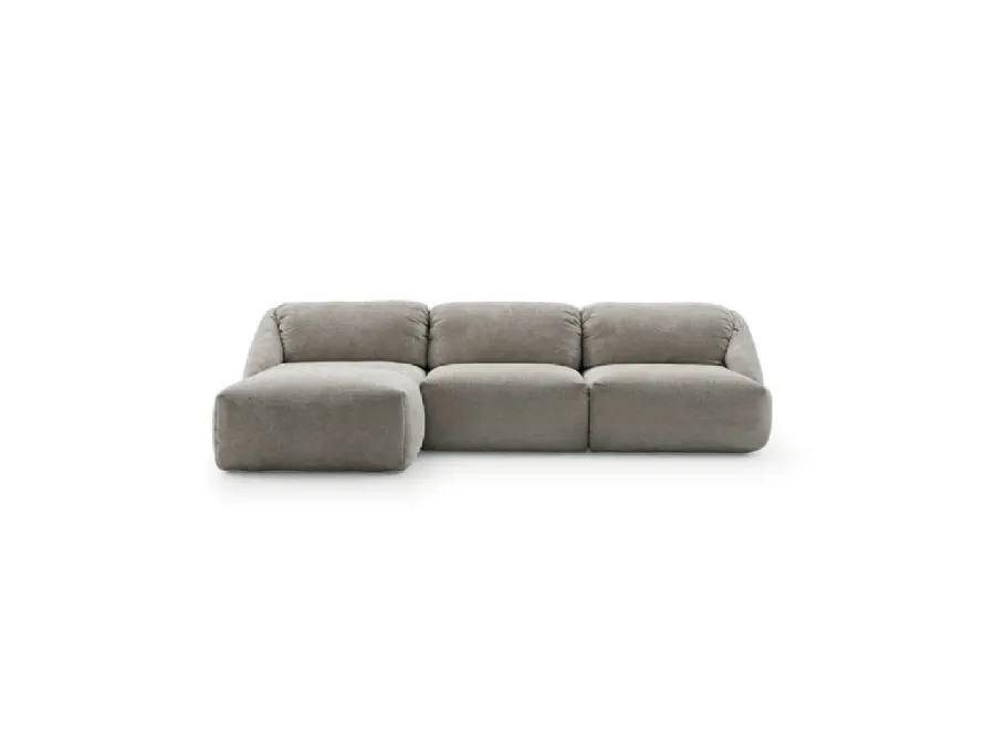 Fabric sofa with peninsula Mellville by Ditre Italia.