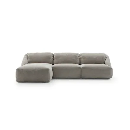Fabric sofa with peninsula Mellville by Ditre Italia.