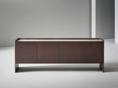 Alicanto credenza in legno e piano in ceramica con 4 ante di Bonaldo