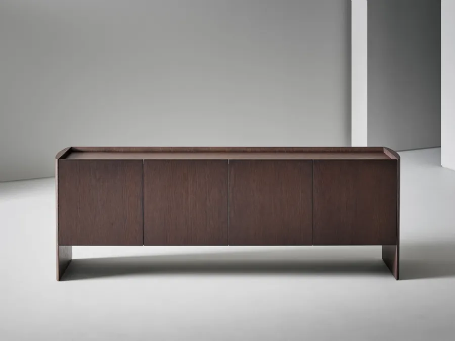 Alicanto wooden sideboard with 4 doors by Bonaldo