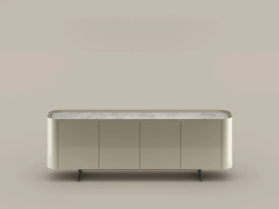 Lacquered wood sideboard in glossy finish, Arragan model by Bonaldo