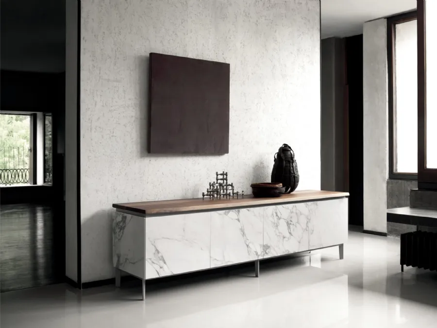 Cosmopolitan sideboard in SuperMarble by Bontempi.