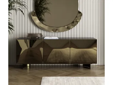 Bontempi's Eden sideboard in bronze mirror