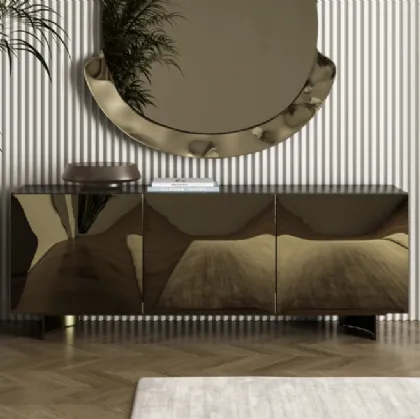 Bontempi's Eden sideboard in bronze mirror