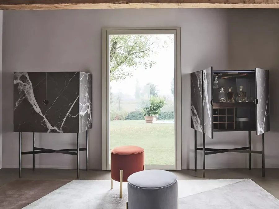 Media unit Madison Superior in SuperMarble by Bontempi