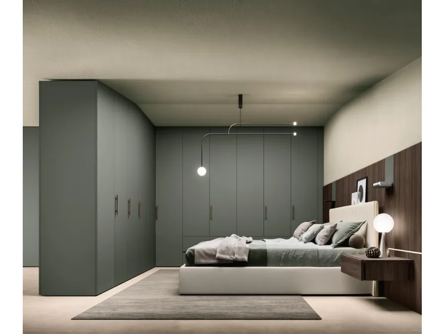 Alterna SM2005 corner hinged wardrobe by Zalf.