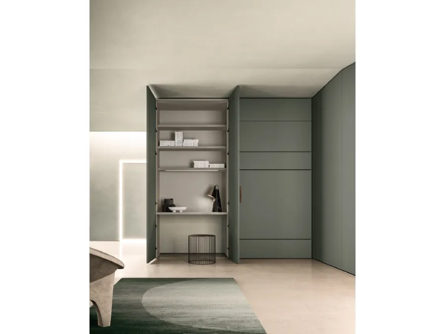 Alterna SM2005 corner swing door wardrobe by Zalf