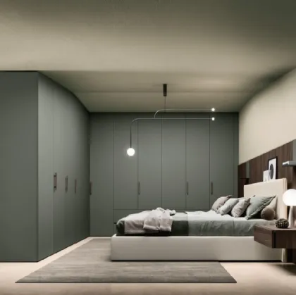 Alterna SM2005 corner hinged wardrobe by Zalf.