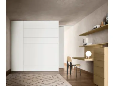 Hinged wardrobe Alterna SM2011 with bed module by Zalf