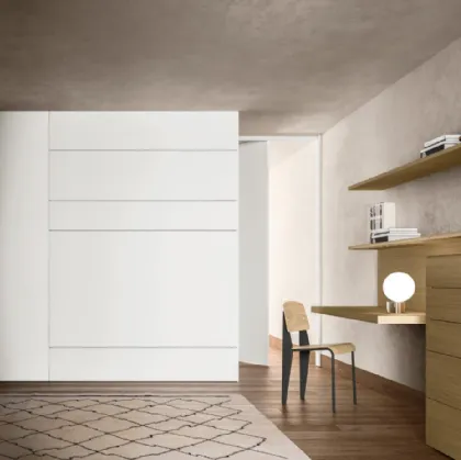 Hinged wardrobe Alterna SM2011 with bed module by Zalf