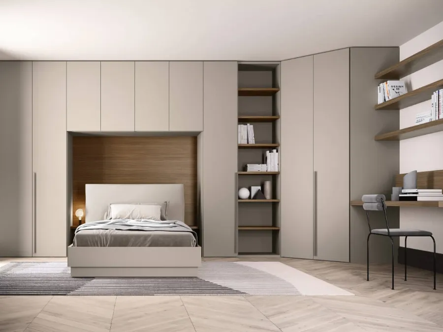 Alterna SM2015 swing door wardrobe bridge by Zalf.