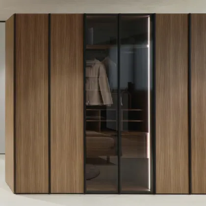 Alternating hinged wardrobe SM2072 by Zalf