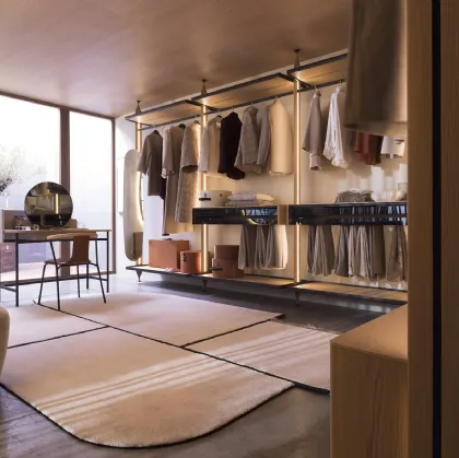 Dedalo Walk-in Closet by Novamobili
