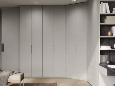 Corner wardrobe with swing door - Trattino by Fimar