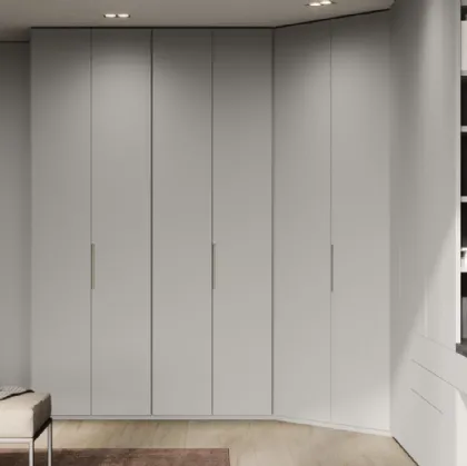 Corner wardrobe with swing door - Trattino by Fimar