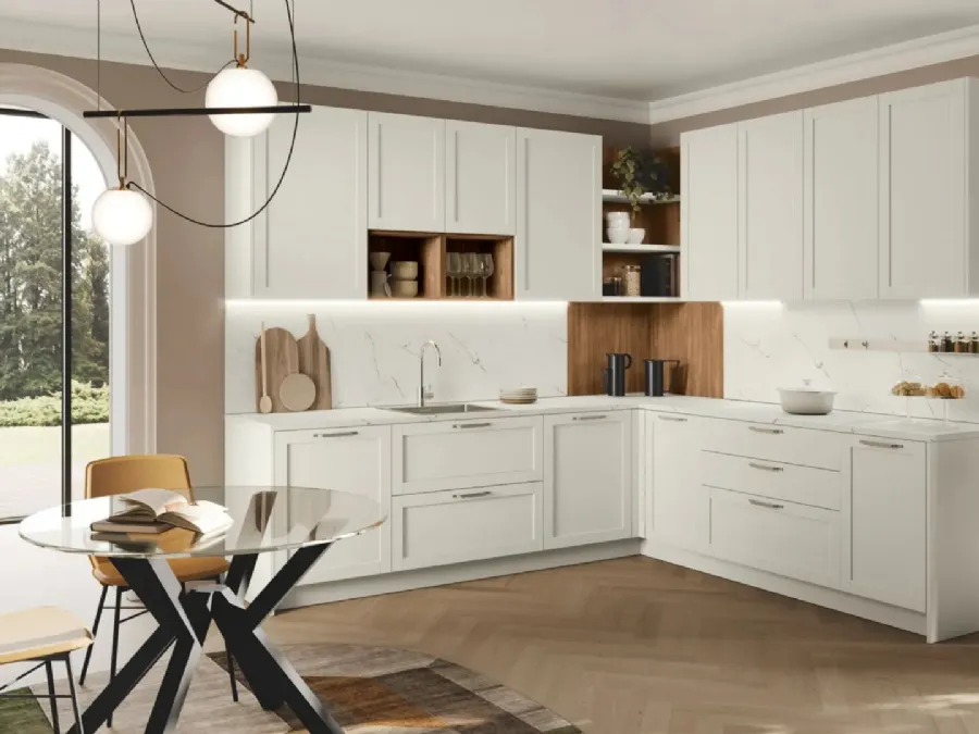 Classic corner kitchen Art-Sveva 02 by Stosa.