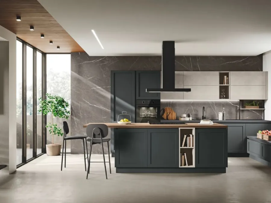 Classic kitchen on Art-Sveva 03 island by Stosa.
