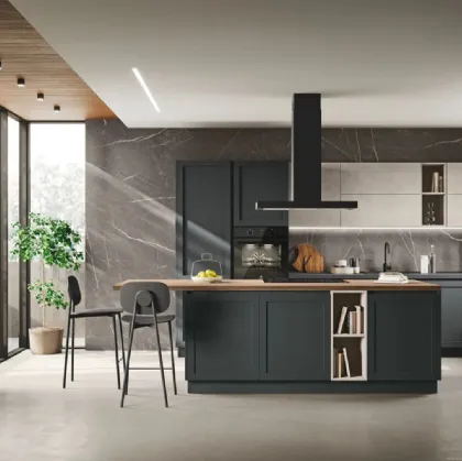 Classic kitchen on Art-Sveva 03 island by Stosa.