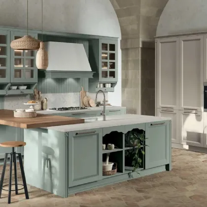 Classic lacquered Ash kitchen Beverly 04 by Stosa
