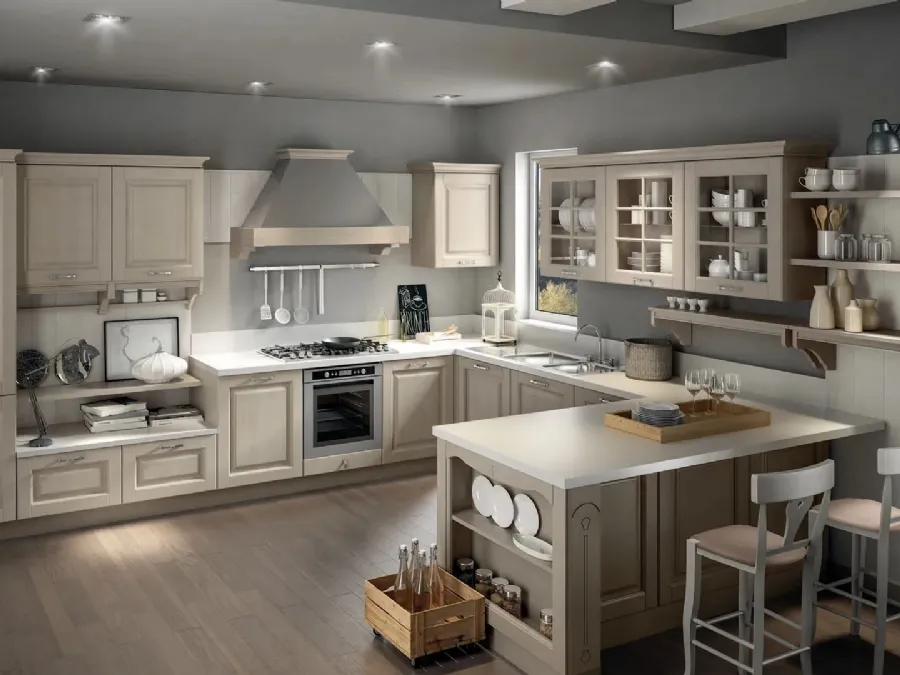 Classic Oak Kitchen with Bolgheri 02 peninsula by Stosa.