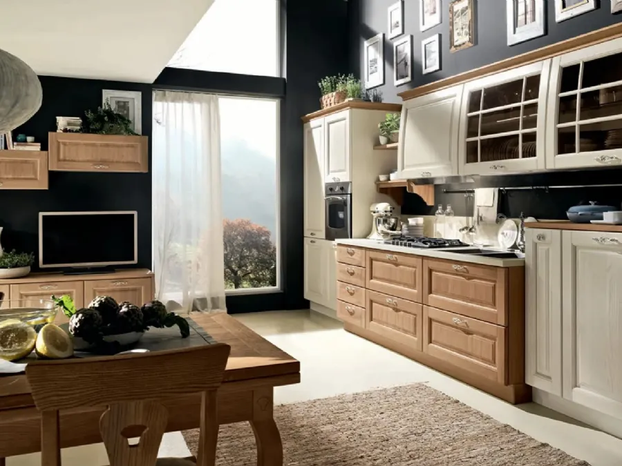 Linear Classic Kitchen in Bolgheri 06 Ash by Stosa