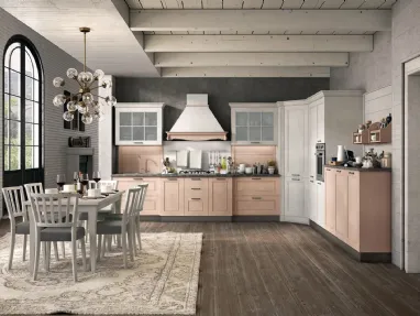 Classic corner kitchen in Virginia Ash 04 by Stosa