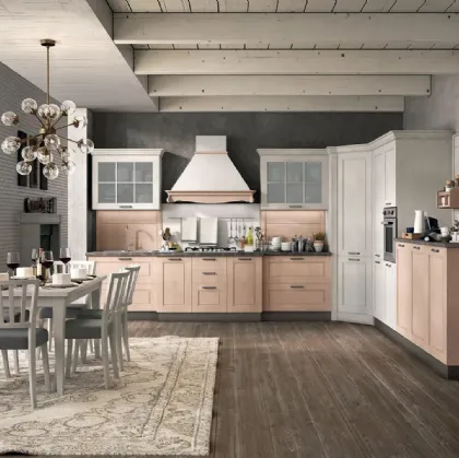 Classic corner kitchen in Virginia Ash 04 by Stosa