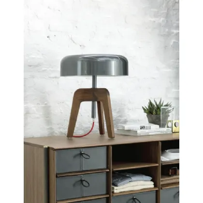 Table lamp in wood Pileo by Porada