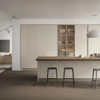 Modern Kitchen with Aliant 02 Island by Stosa