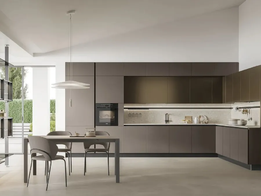 Modern angular Aliant 03 kitchen by Stosa